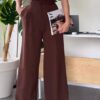 Pantalon wide leg