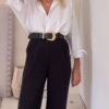 Pantalon wide leg