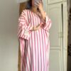 robe oversize à rayures